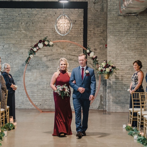 Jenny Yoo Petra Bridesmaid Dress in Hibiscus - Picture 4 of 4